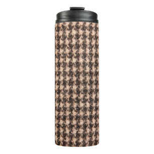 Texture of tartan design cloth. thermal tumbler