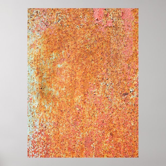 Texture of the old painted metalabstract, age, anc poster (Front)