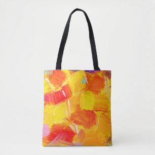 texture oil painting fruit painting colorful flora tote bag