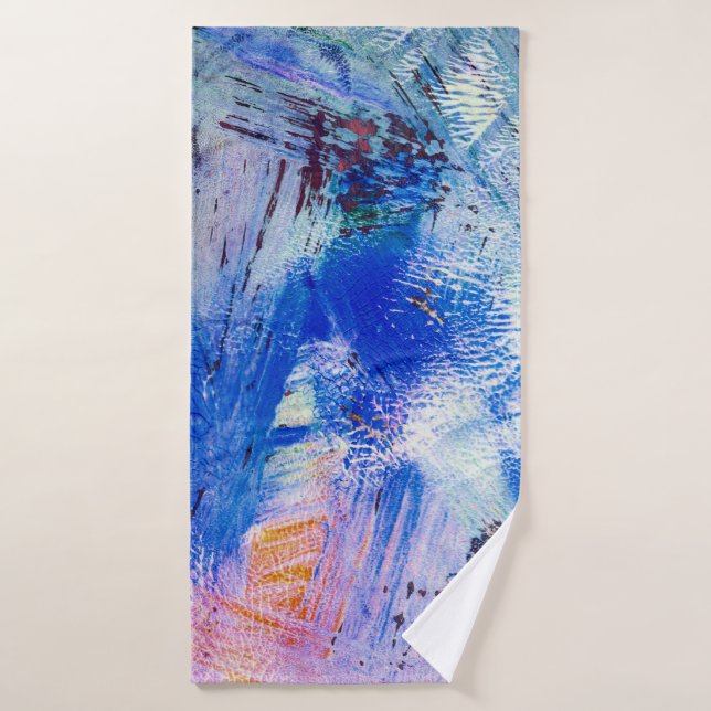 texture raster acrylique différente mono multicolo (Serviette de bain)