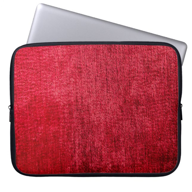 Texture red fabricabstract,background,canvas,close laptop sleeve (Front)