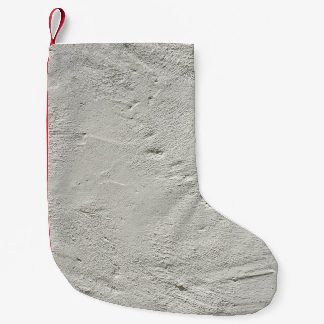 Texture rough plaster plaster wall small christmas stocking (Front)