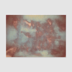 Texture Rustic Vintage Teal Brown Country Abstract Tissue Paper