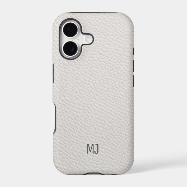 Texture simple en cuir blanc faux (Verso)