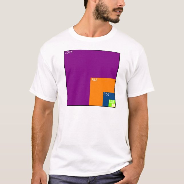 Texture Sizes in Games T-Shirt (Front)