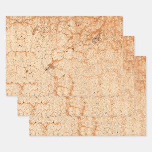 Texture Tan Vintage Antique Rustic Decoupage Wrapping Paper Sheet