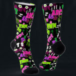 Texture teaching mathematics physics study school socks<br><div class="desc">Texture teaching mathematics physics study school institute education childrens kids design black</div>