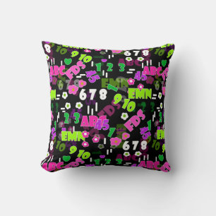 Texture teaching mathematics physics study school throw pillow