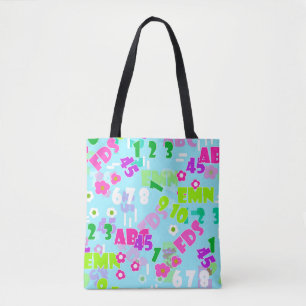 Texture teaching mathematics physics study school tote bag