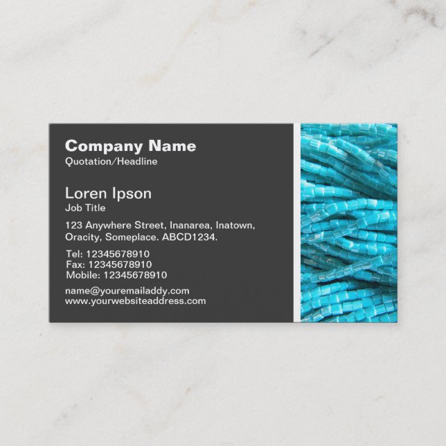 Texture Tone - Bead Rope Business Card (Front)