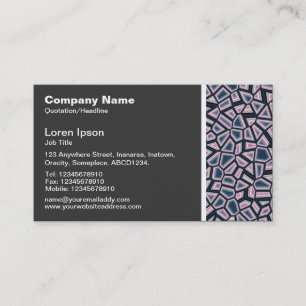 Texture Tone - Faceted Abstract Business Card
