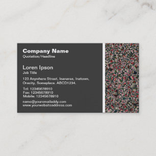 Texture Tone - Faceted Stone Abstract Business Card