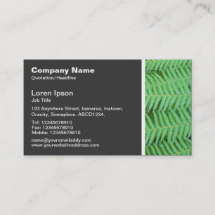 Texture Tone - Ferns Business Card
