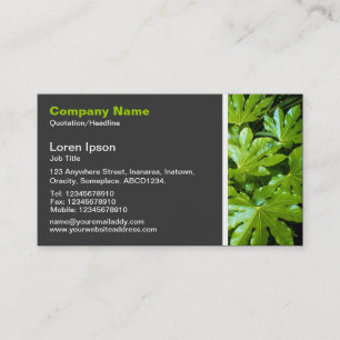 Texture Tone - Leaves Business Card