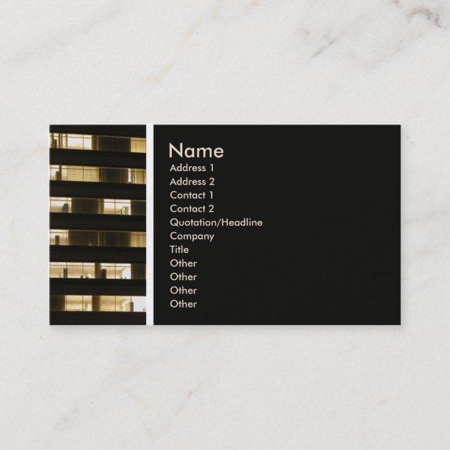 Texture Tone (Offices) - Customized Business Card (Front)
