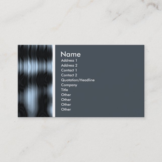 Texture Tone (Polished) Business Card (Front)
