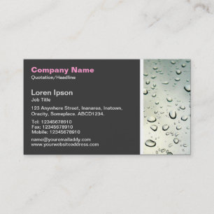 Texture Tone - Rain on my Window Business Card