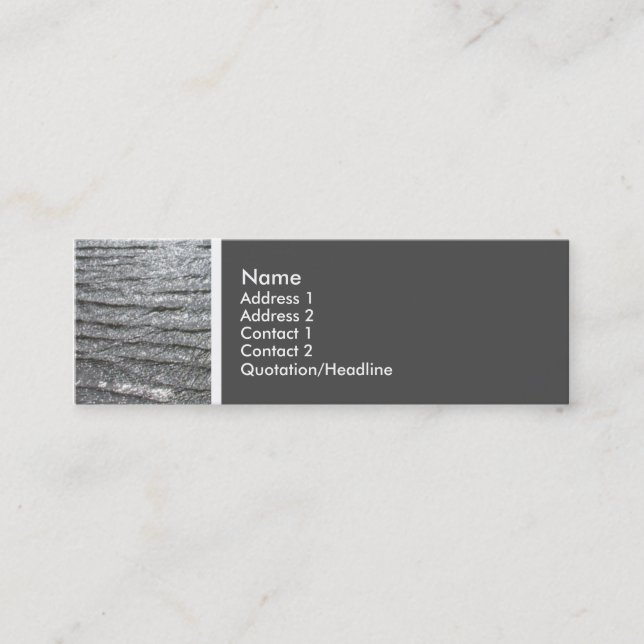Texture Tone (Sea) Mini Business Card (Front)