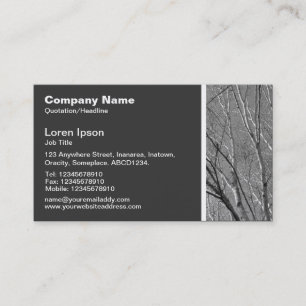 Texture Tone - Silver Birch Branches Business Card