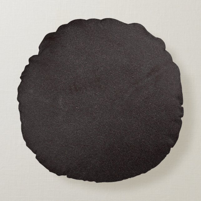 Texture velvet color texture round pillow (Front)