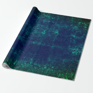 Texture Vintage Dark Green Blue Decoupage Grunge Wrapping Paper