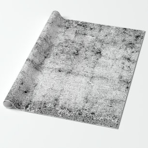 Texture Vintage Distressed White Black Decoupage Wrapping Paper