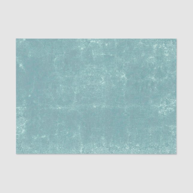 Texture Vintage Pastel Teal Green Decoupage Tissue Paper (Front)