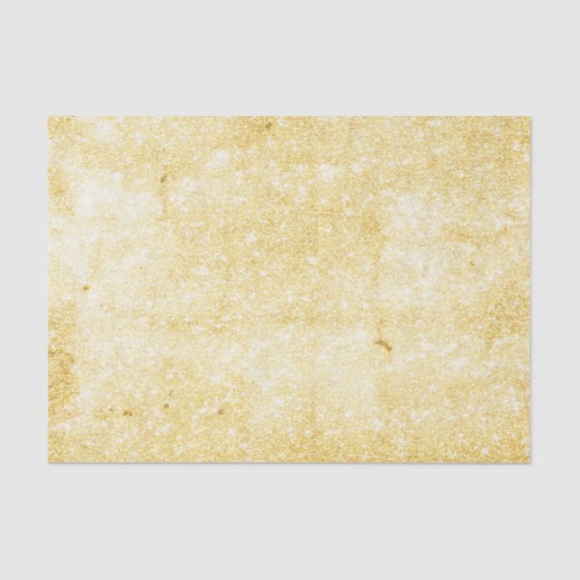 Texture Vintage Rustic Gold Grunge Pattern Tissue Paper (Front)