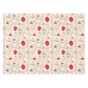 Texture With Teddy Bears Tablecloth
