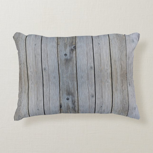 Texture wood grain structure accent pillow (Front)
