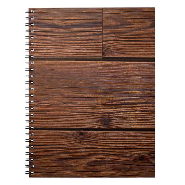 Texture wood grain weathered washed notebook (Front)