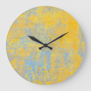 texture yellow large clock