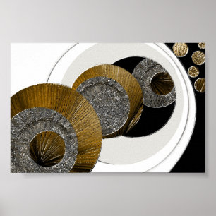 Textured Abstract Unexplained Poster