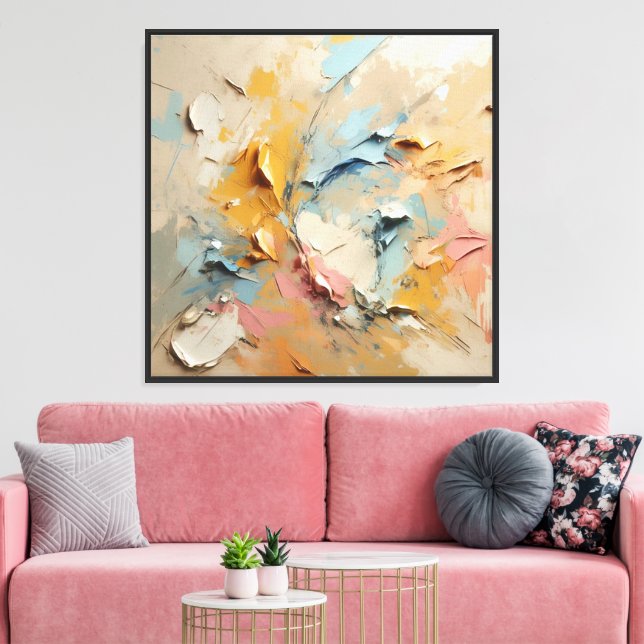 Textured Abstract Wall Art (Insitu(LivingRoom))