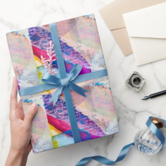 Textured Abstract Watercolor  Wrapping Paper