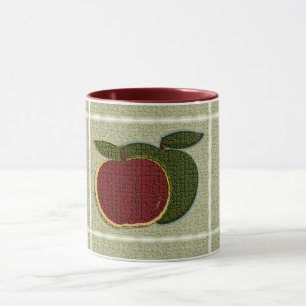 Textured Apples (sage) Mug