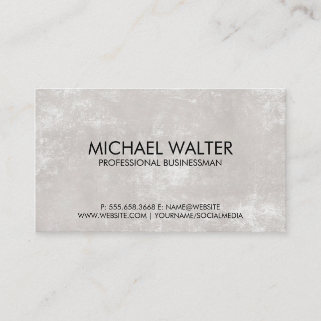 Textured Background Business Card (Front)