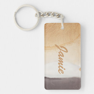 Textured background keychain