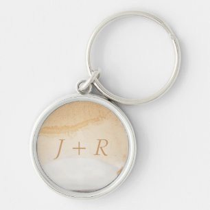 Textured background keychain