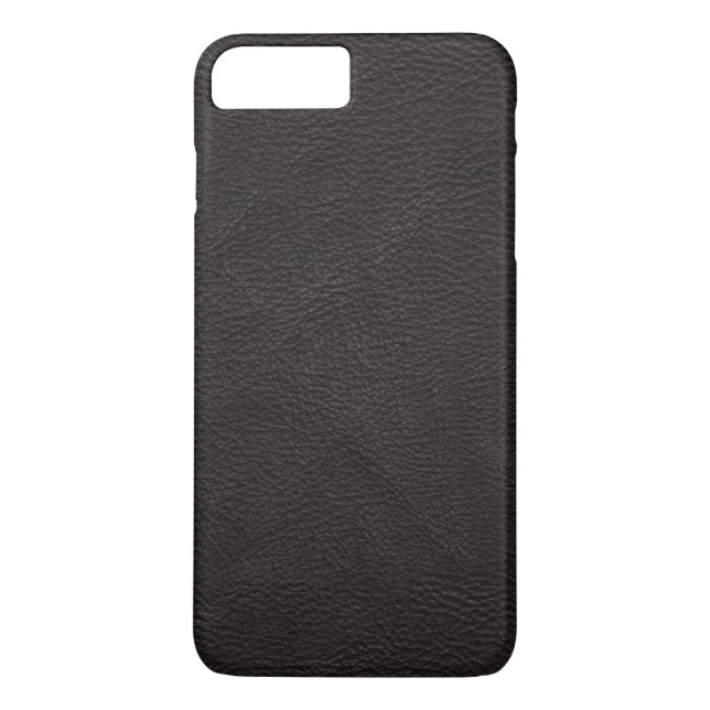 Textured Black Leather Case-Mate iPhone Case (Back)