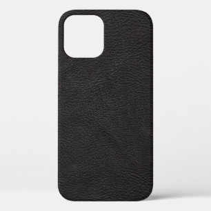 Textured Black Leather Design Case-Mate iPhone Cas iPhone 12 Case