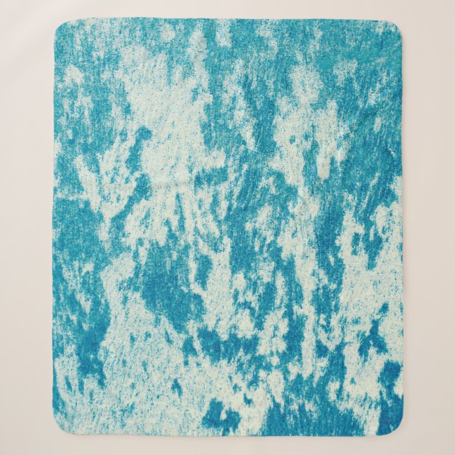 Textured blue background made of dense fabric. Con Sherpa Blanket (Front)