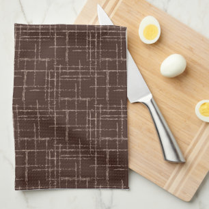 Textured brown. kitchen towel