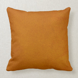 Textured Burnt Orange Throw Pillow