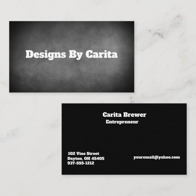 Textured Business Card (Front/Back)