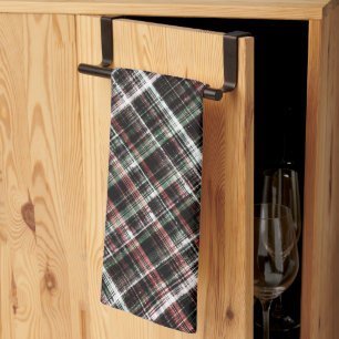 Textured Christmas tartan.  Kitchen Towel