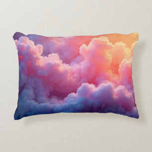 Textured Clouds Pattern  Accent Pillow