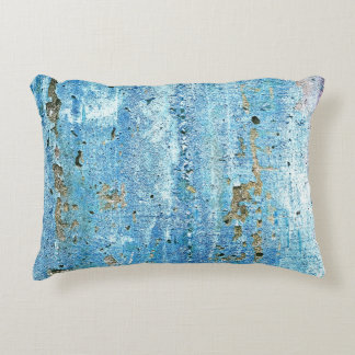 Textured concrete wall, rust stains. accent pillow