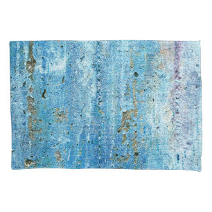 Textured concrete wall, rust stains. pillowcase