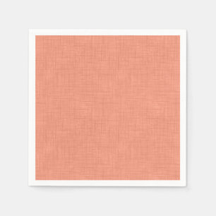 Textured coral "soothing coral". popular solid napkin